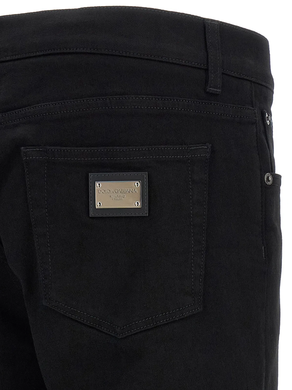 Dolce Gabbana Dolce & Gabbana Logo Plaque Jeans