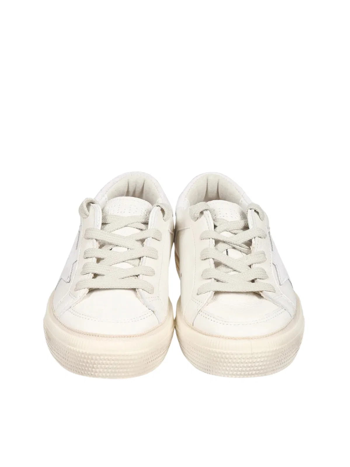 Golden Goose Kids "May" Nappa Upper Suede Star And He