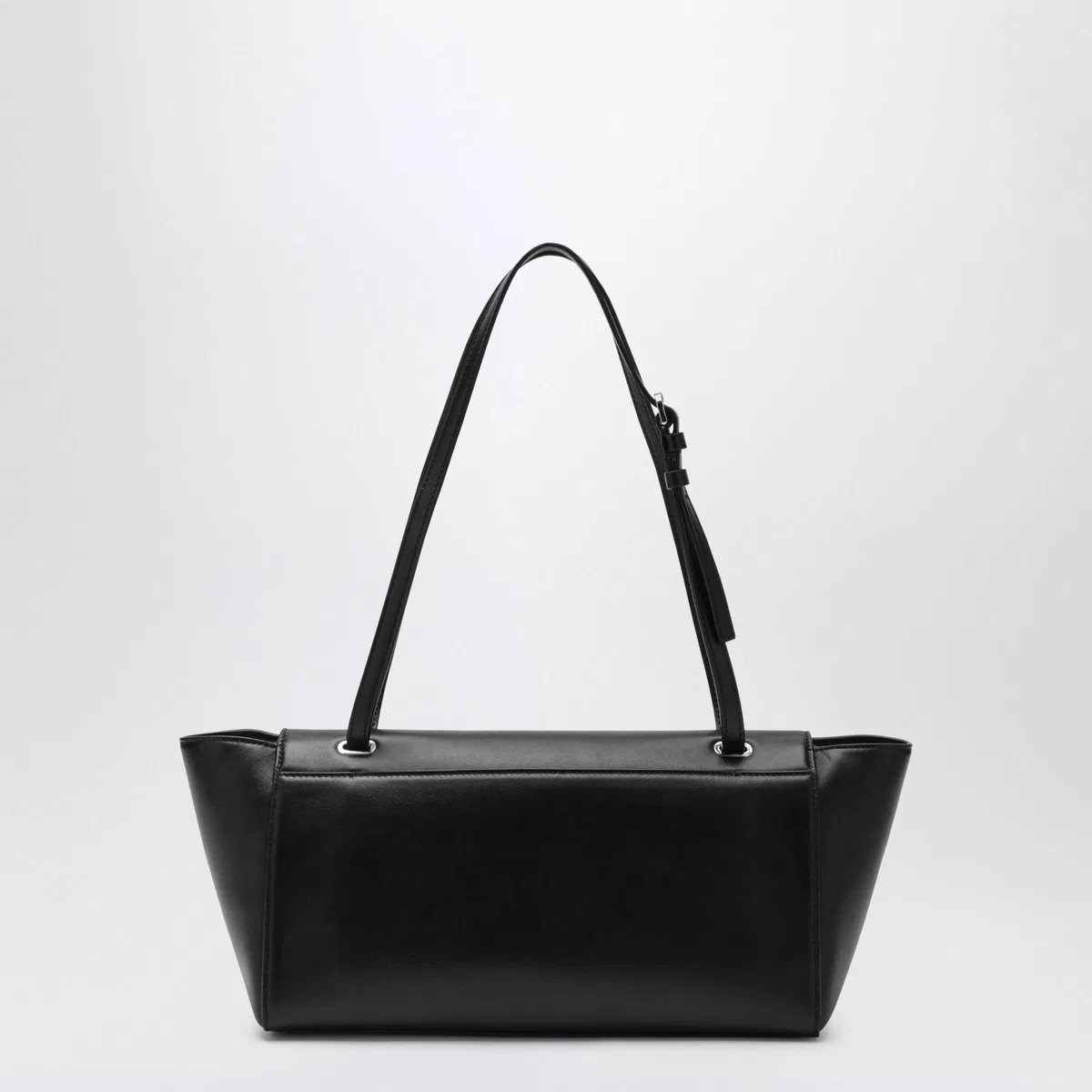 Savette Symmetry Trapeze Bag In Black Leather