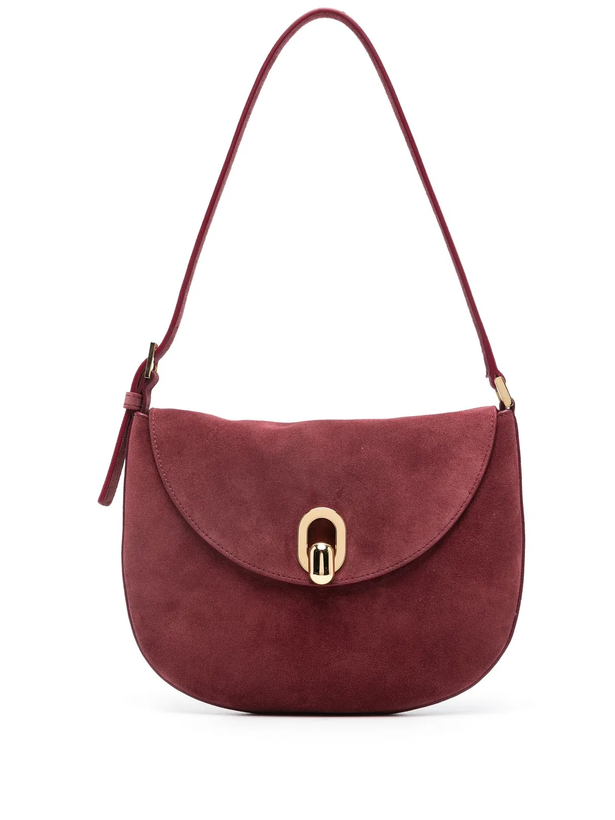 Savette Small Tondo Hobo In Suede Bag