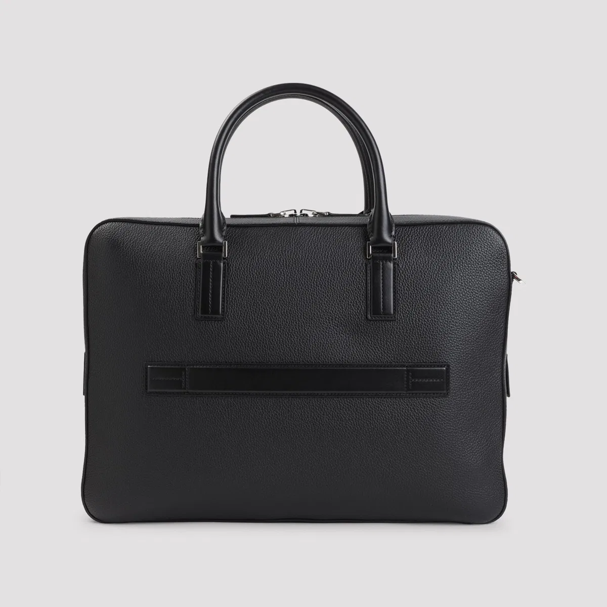 Tom Ford Black Soft Grain Leather Elliot Briefcas