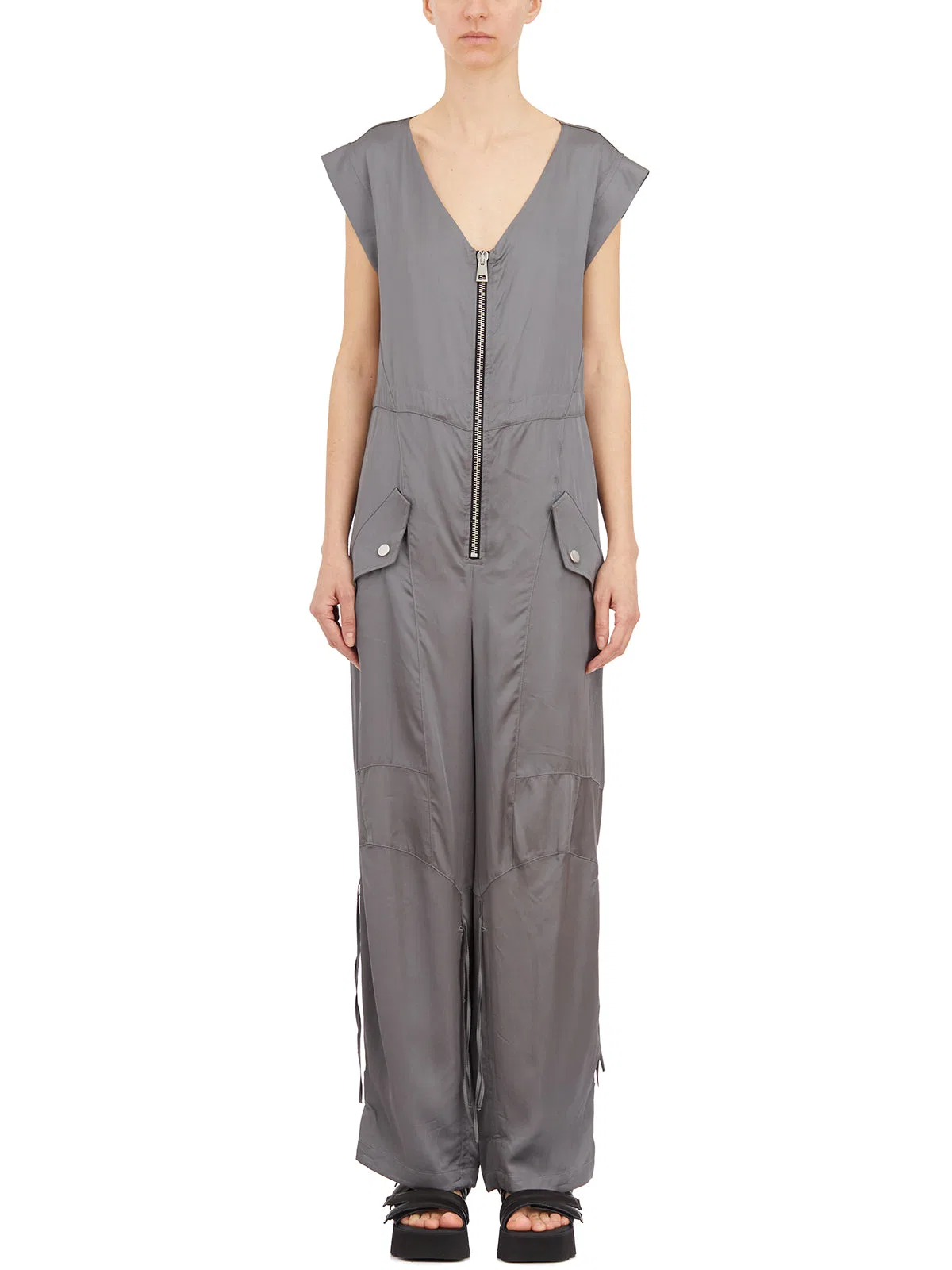 Andrea Ya'aqov Jumpsuit In Viscosa