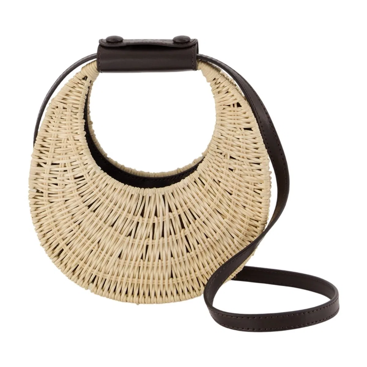 Staud Good Night Moon Wicker Bag