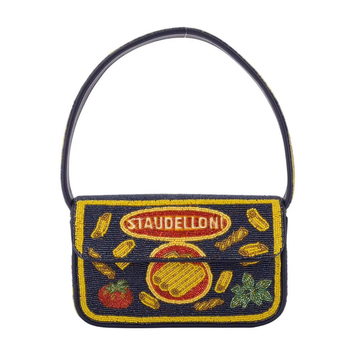 Staud Tommy Beaded Shoulder Bag