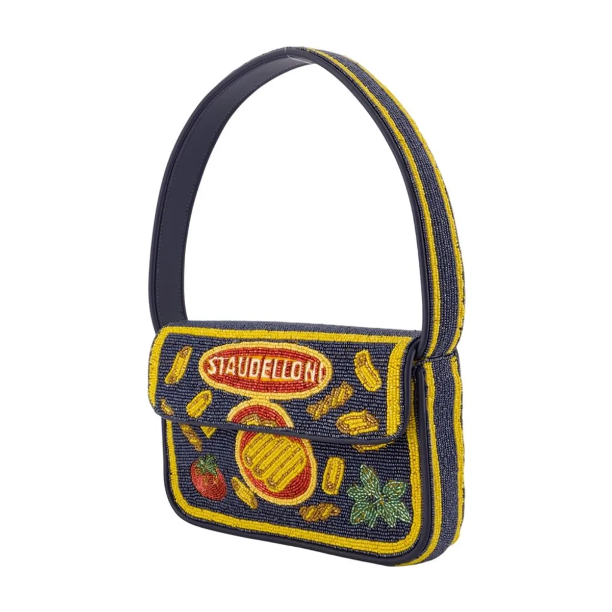 Staud Tommy Beaded Shoulder Bag