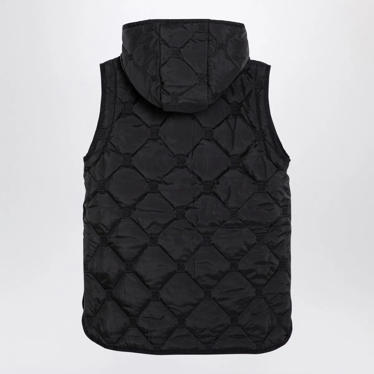 Givenchy Kids Black Quilted Parka With Removable 
