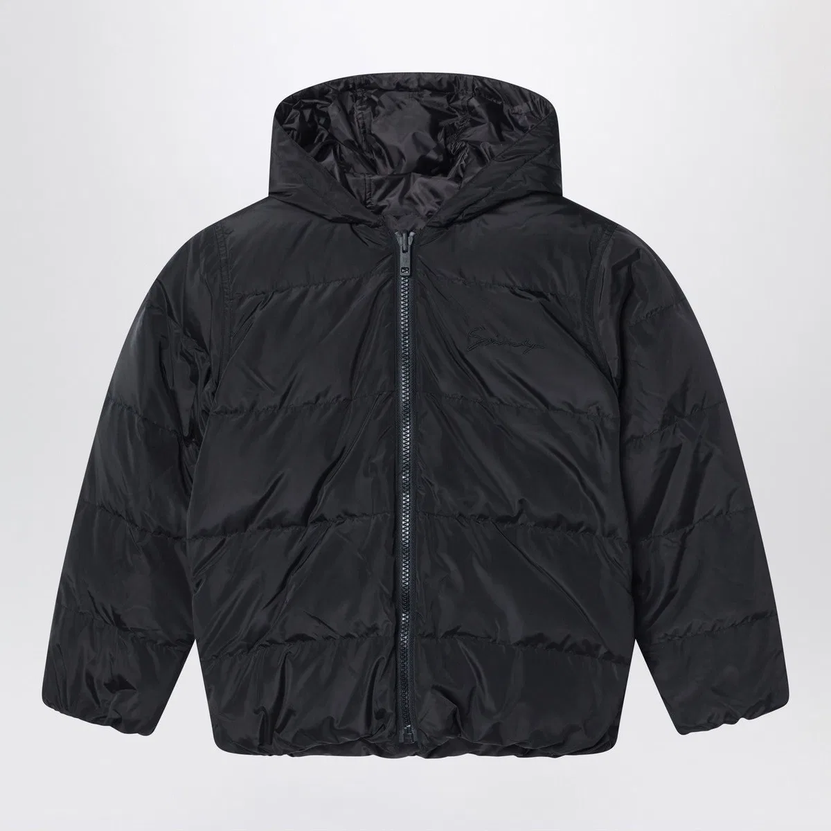 Givenchy Kids Black Puffer Jacket With G Print