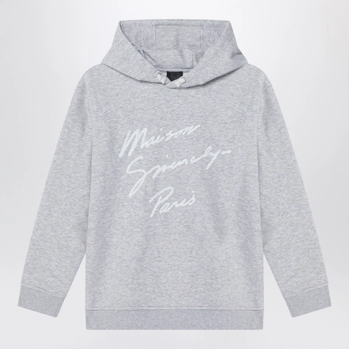 Givenchy Kids Grey Hoodie With Embroidered Logo