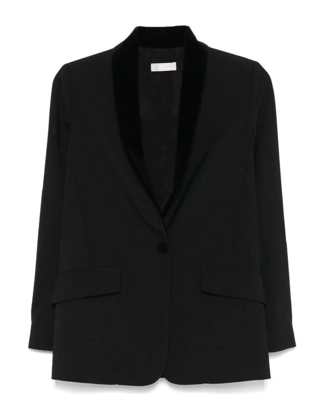 Antonelli Firenze Black Jacket With Shoulder Pads