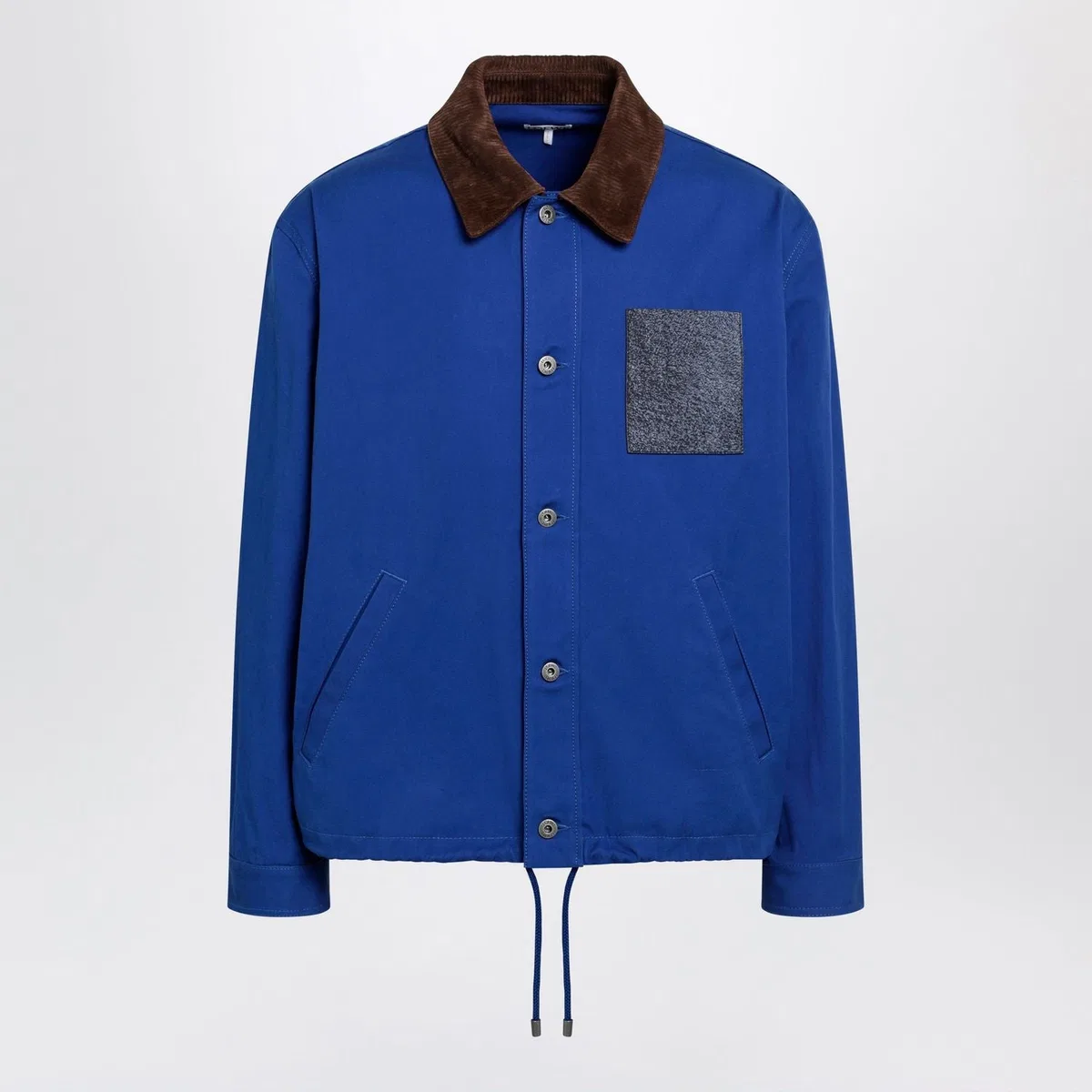 Loewe Longsleeve Cotton And Leather Jacket In 