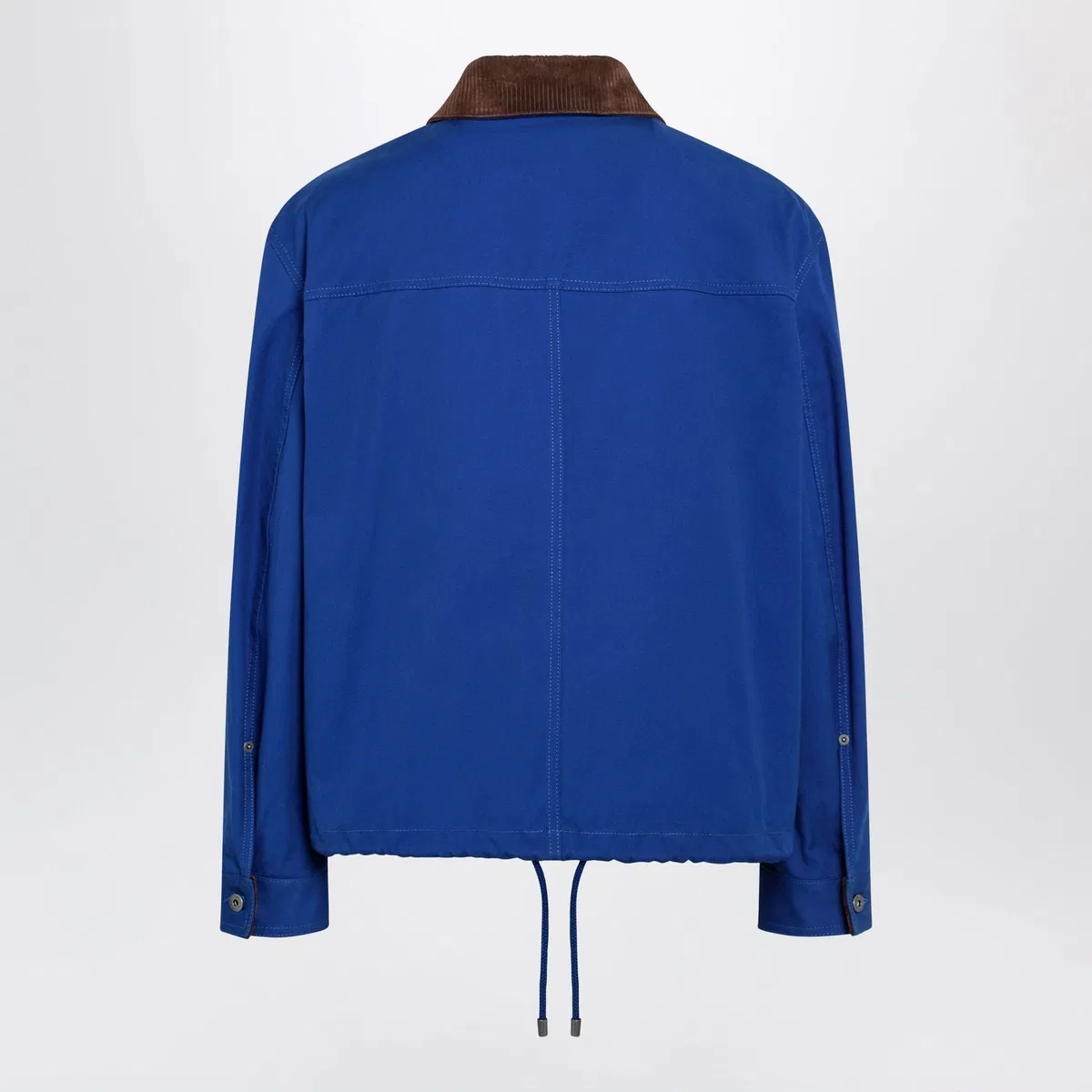 Loewe Longsleeve Cotton And Leather Jacket In 