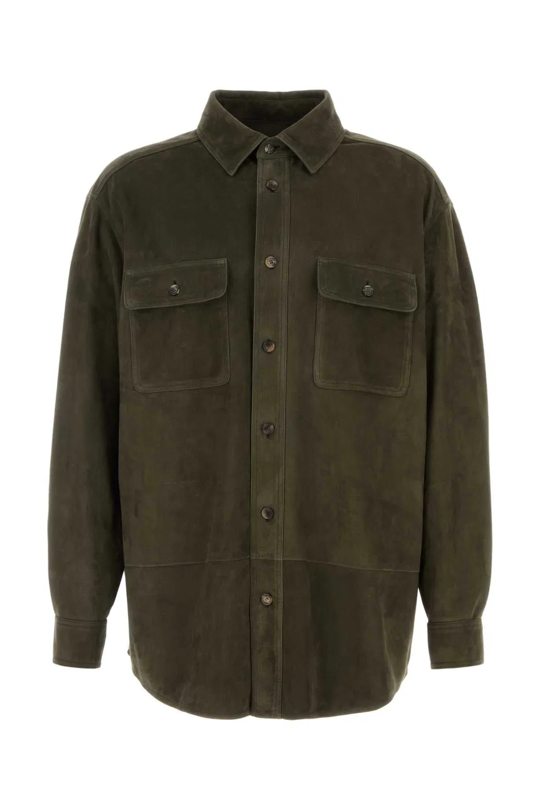 Loewe Khaki Suede Shirt