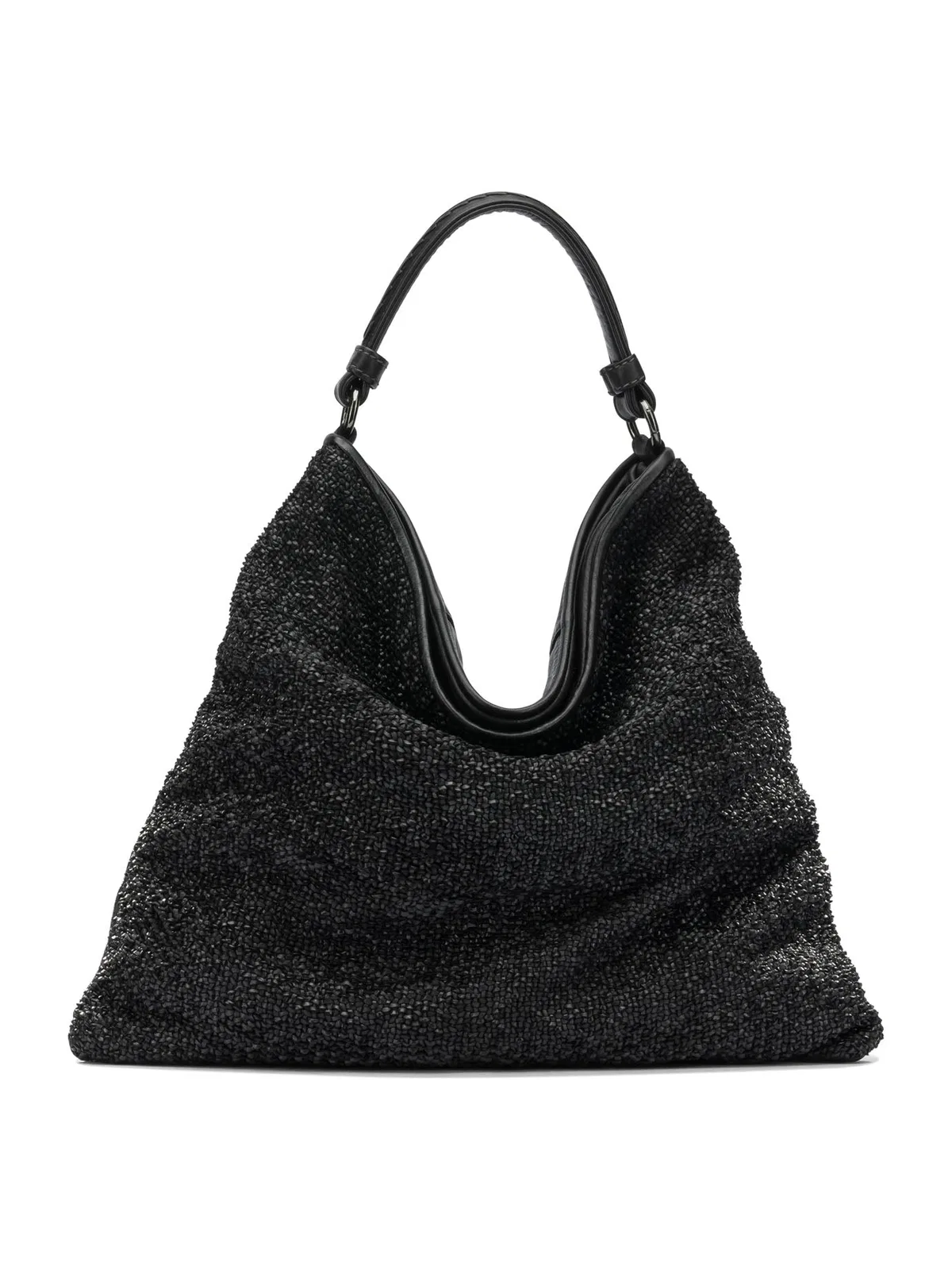 Giancarlo Nevola Black Leather Shoulder Bag