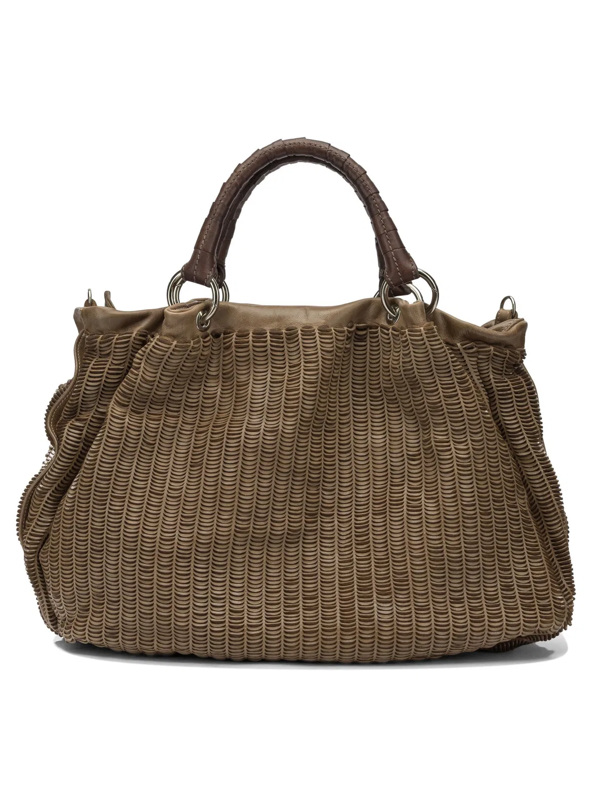 Giancarlo Nevola Beige Leather Handbag