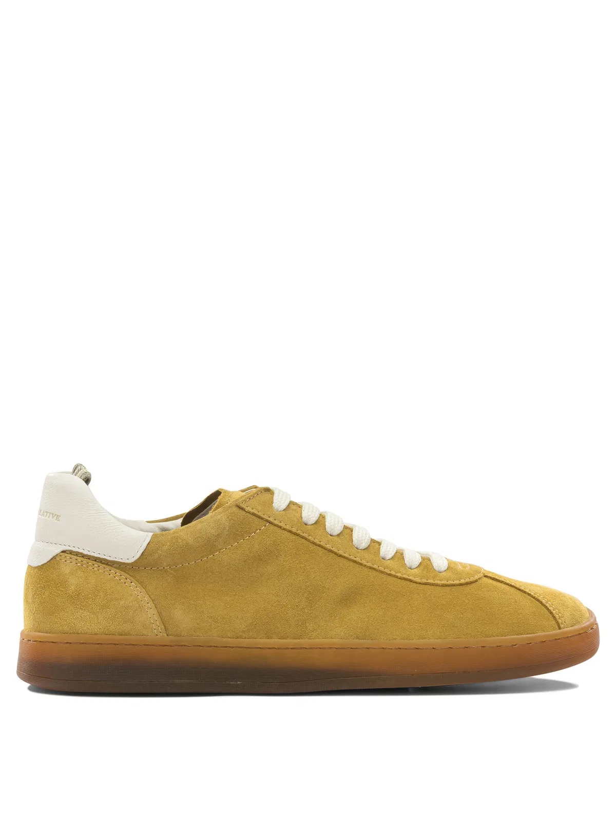 Officine Creative Yellow Leather Rubber Sneakers