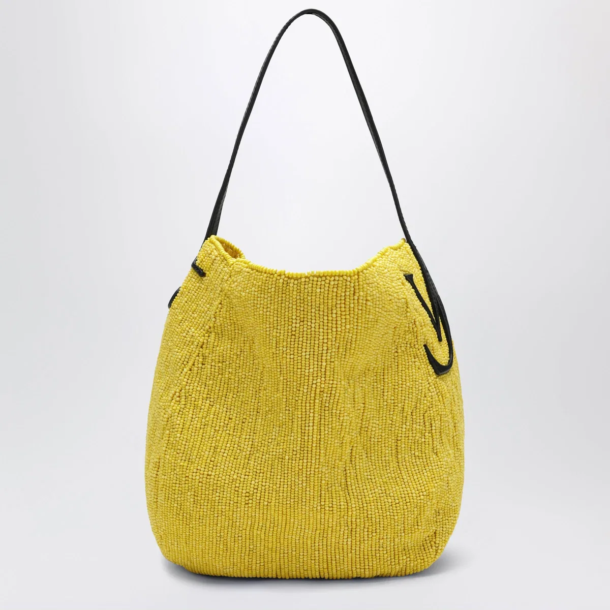 JW Anderson Small Bulb Beaded Bag In Yellow