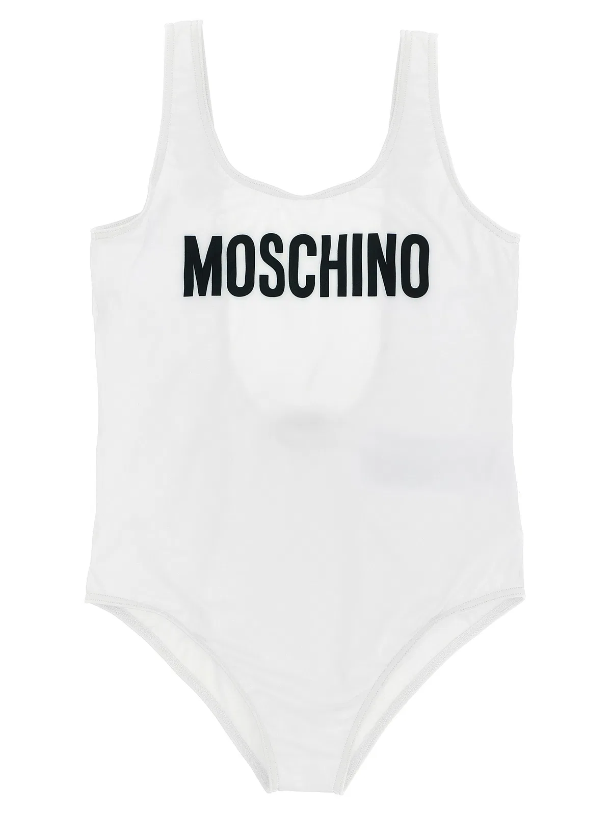 Moschino KID TEEN Logo Lettering One-Piece Swimsuit