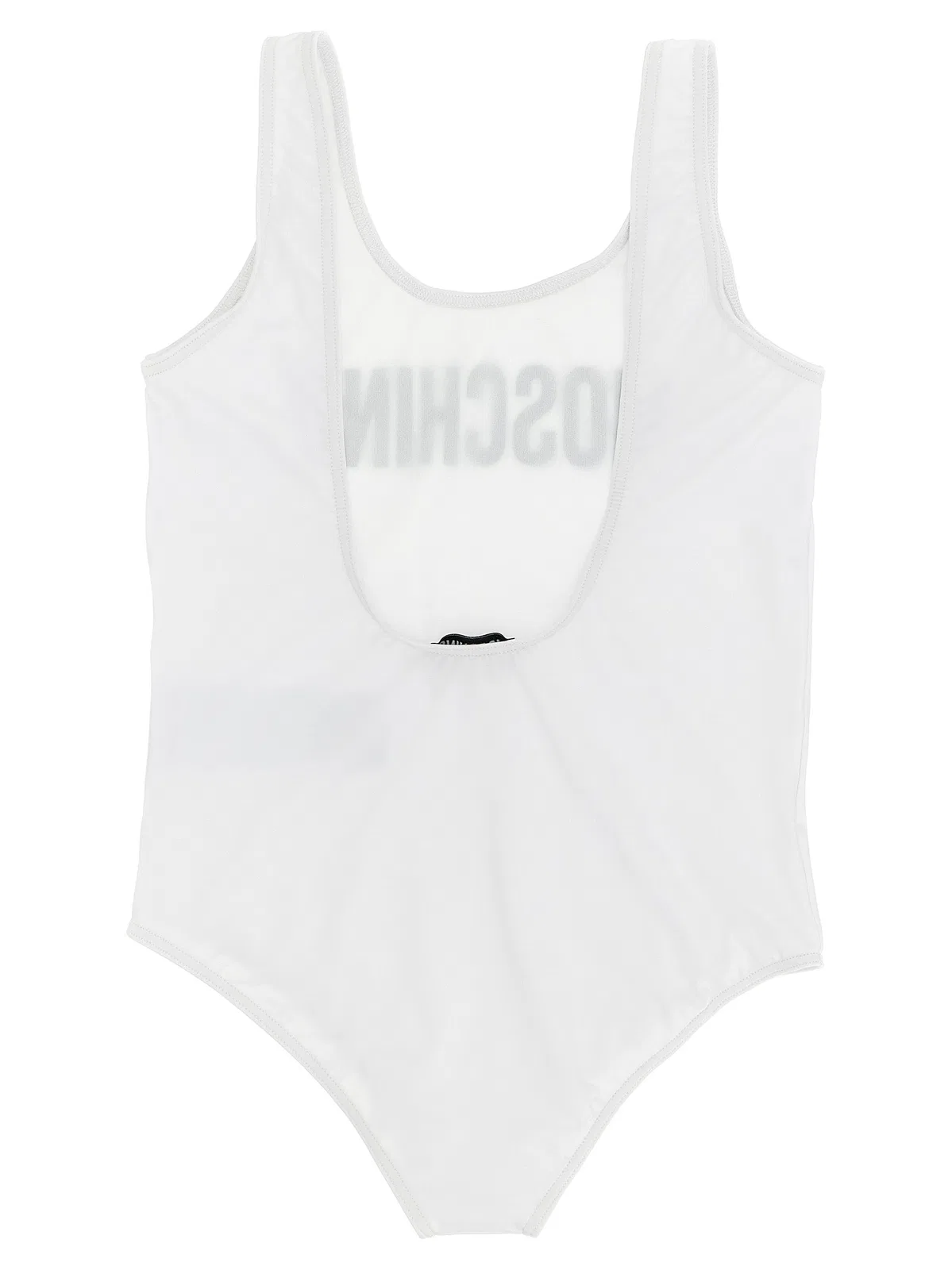 Moschino KID TEEN Logo Lettering One-Piece Swimsuit