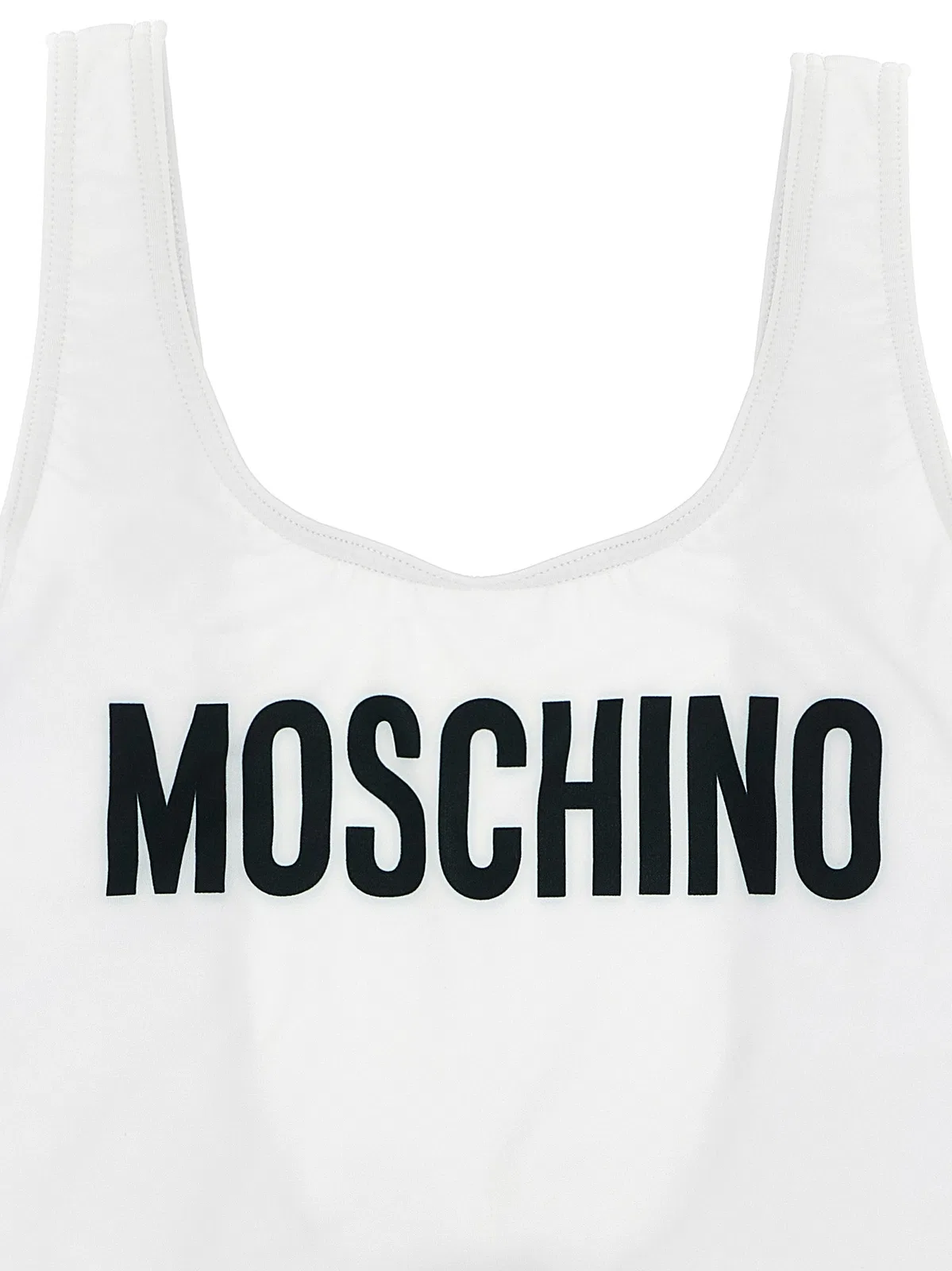Moschino KID TEEN Logo Lettering One-Piece Swimsuit