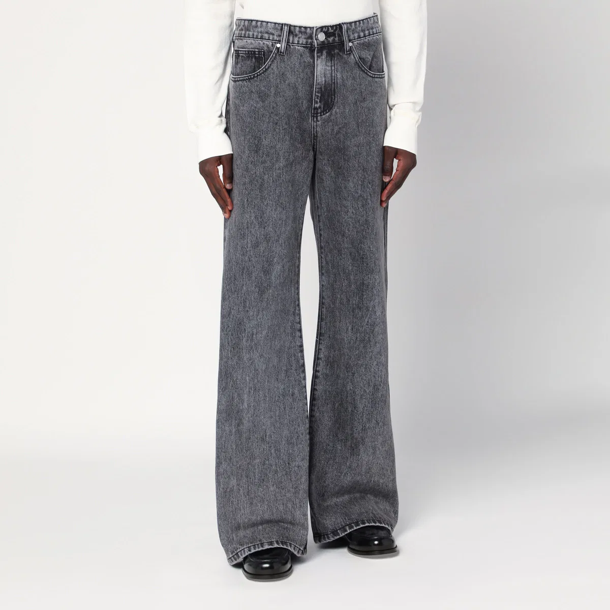 Basketcase gallery Wide-Leg Jeans In Vintage Black Denim