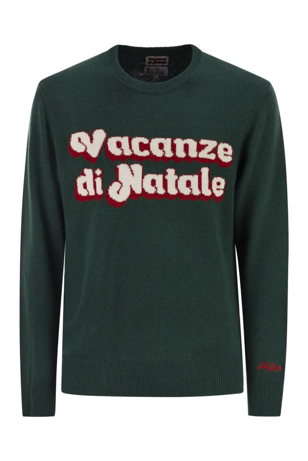 Mc2 Saint Barth Heron - Crew Neck Sweater With Embroider