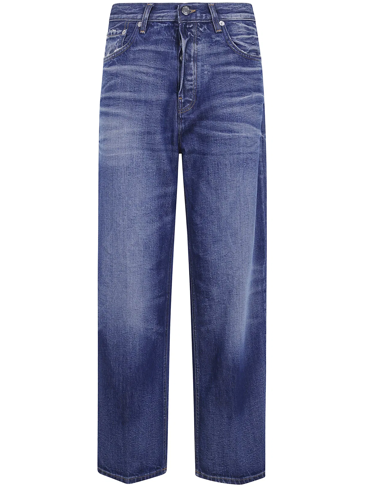Haikure "Betty Norm Core" Cropped Loose Jeans