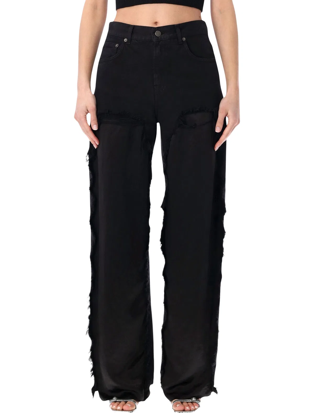 Haikure Bonnie Satin Bull Boyfriend Pants