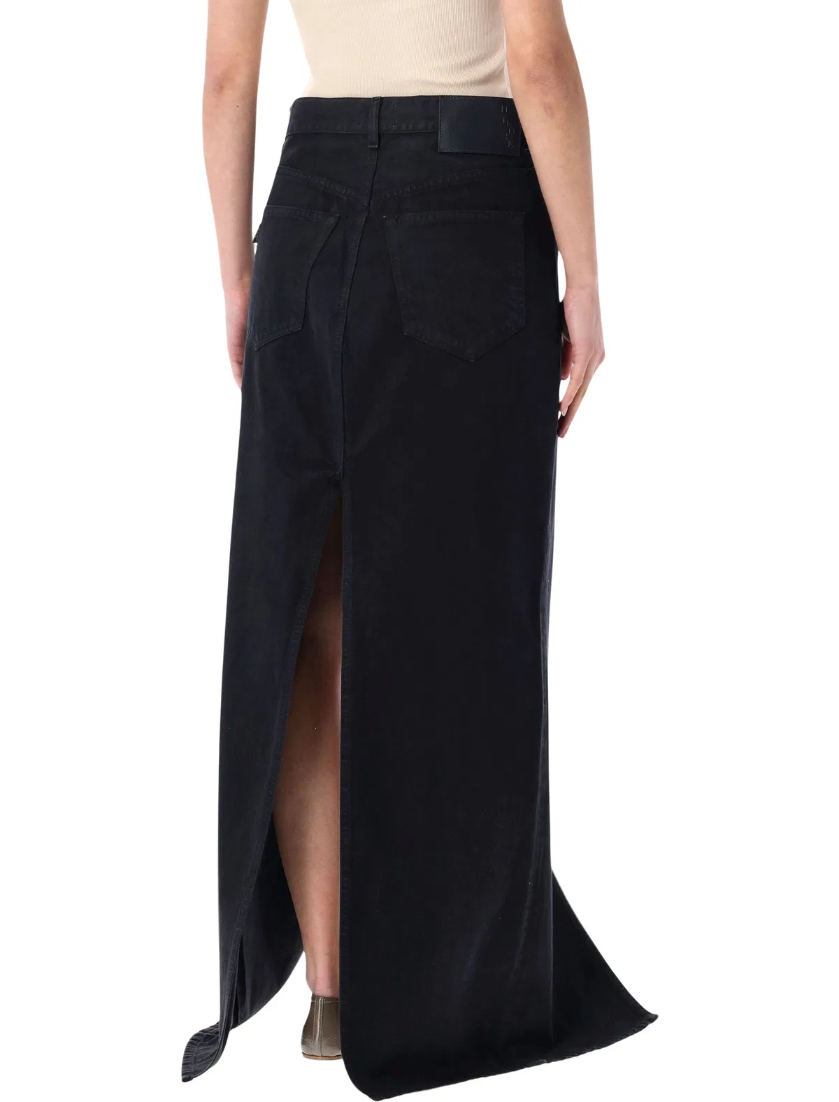 Haikure Gana Bull Denim Skirt