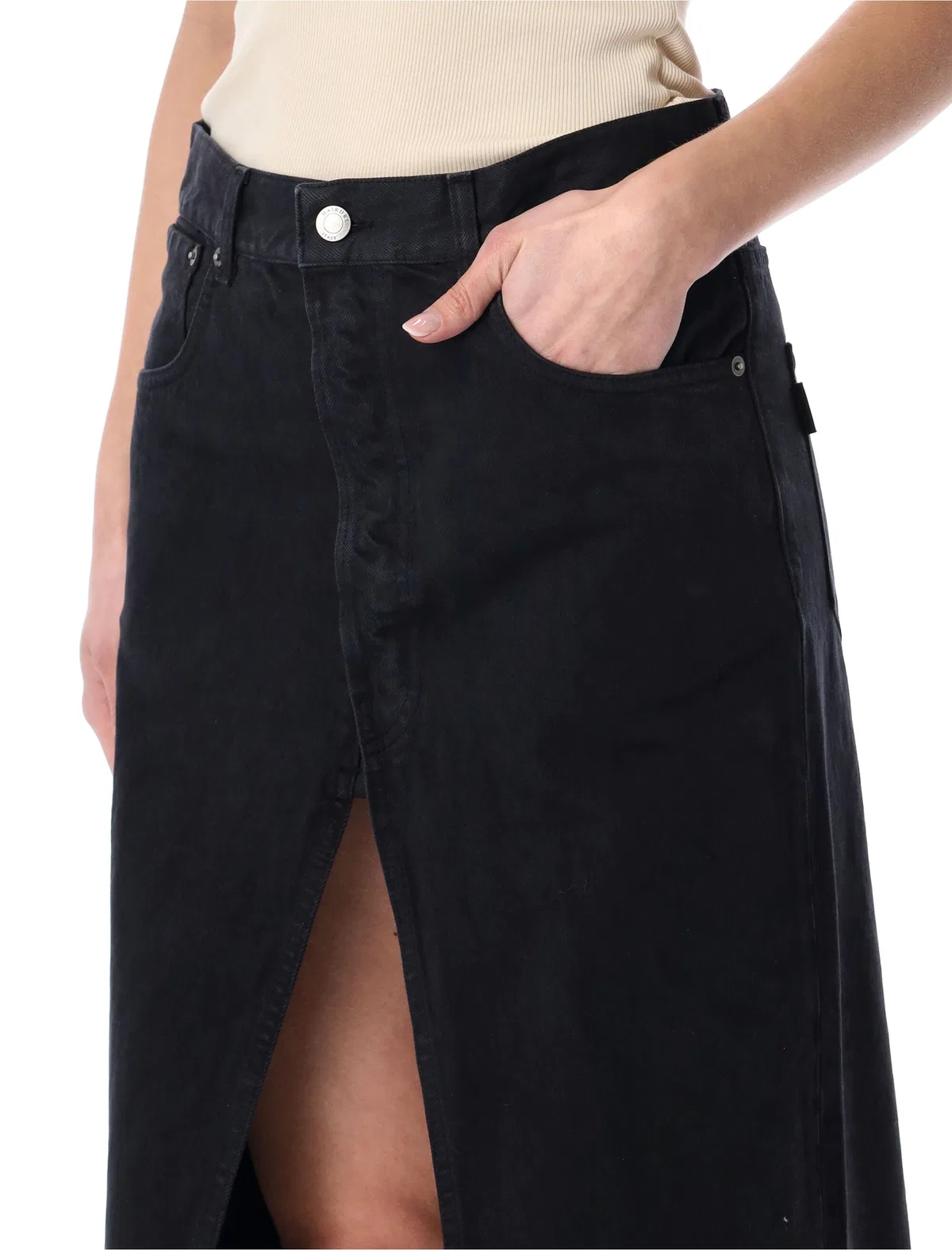 Haikure Gana Bull Denim Skirt