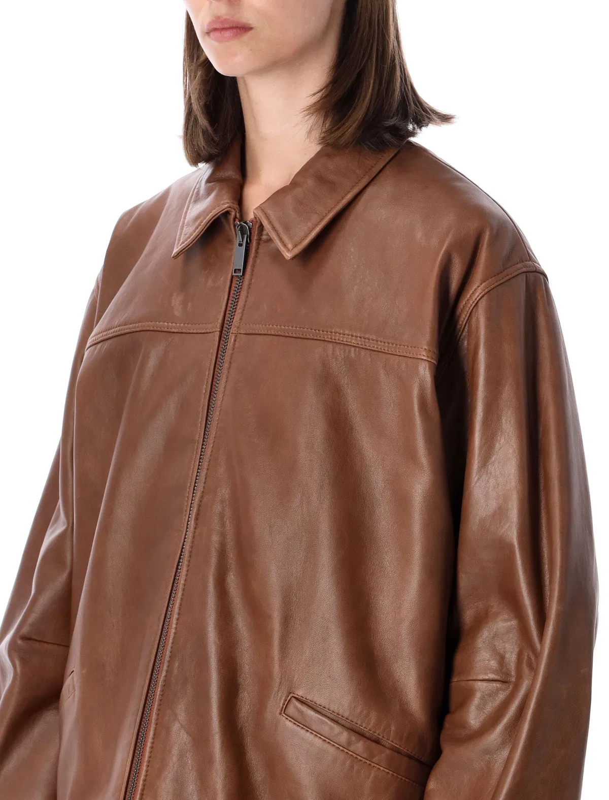 Haikure Silky Leather Jacket