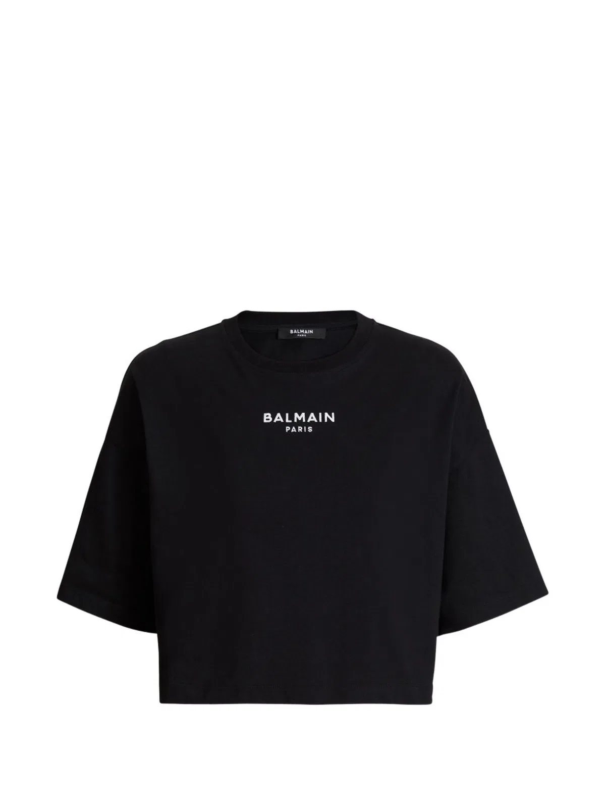 Balmain Black Cotton T-Shirt