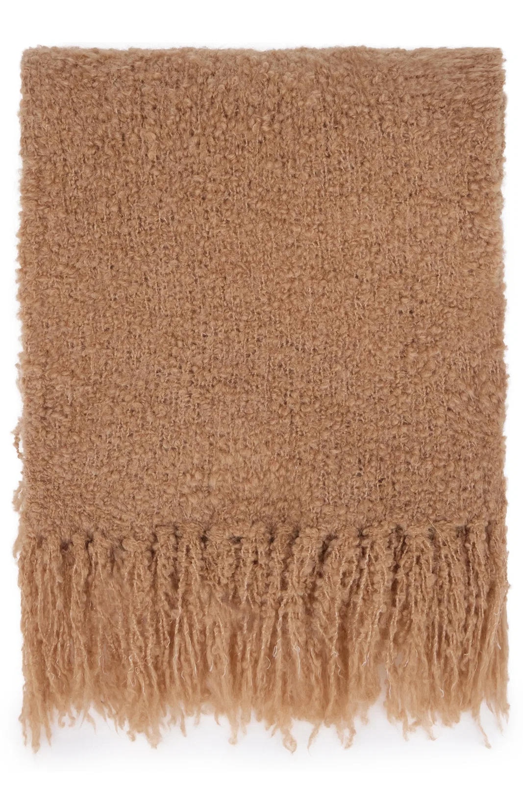 Halfboy Boucle Scarf With Fringes