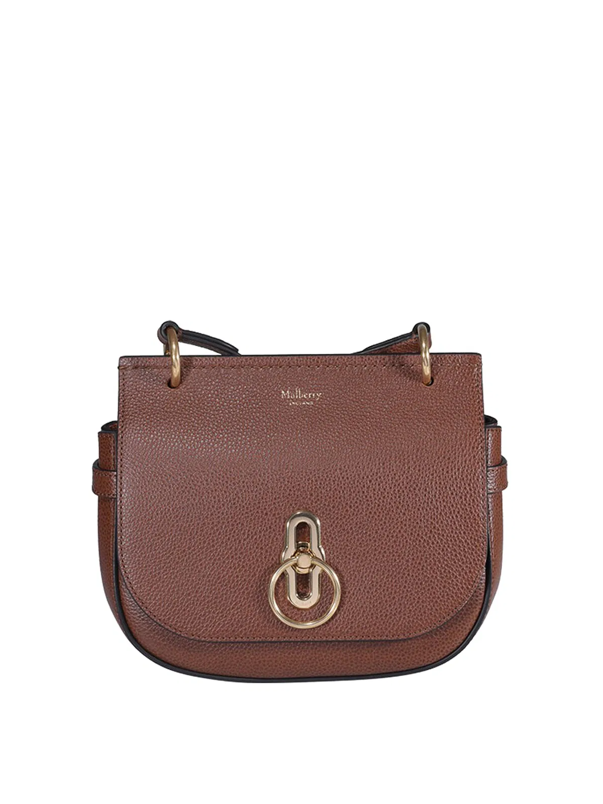 Mulberry Brown Calfskin Leather Crossbody Bag