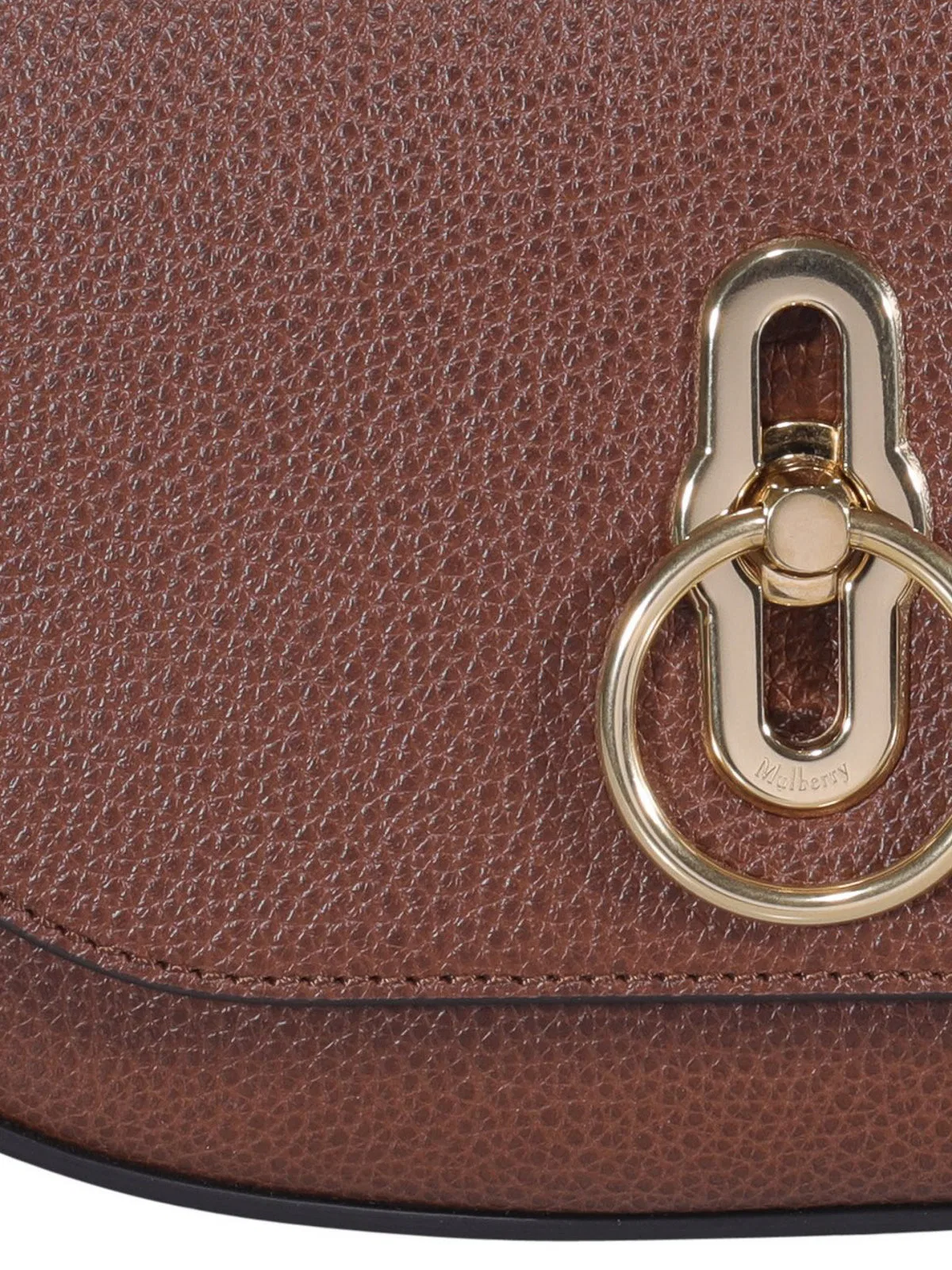 Mulberry Brown Calfskin Leather Crossbody Bag