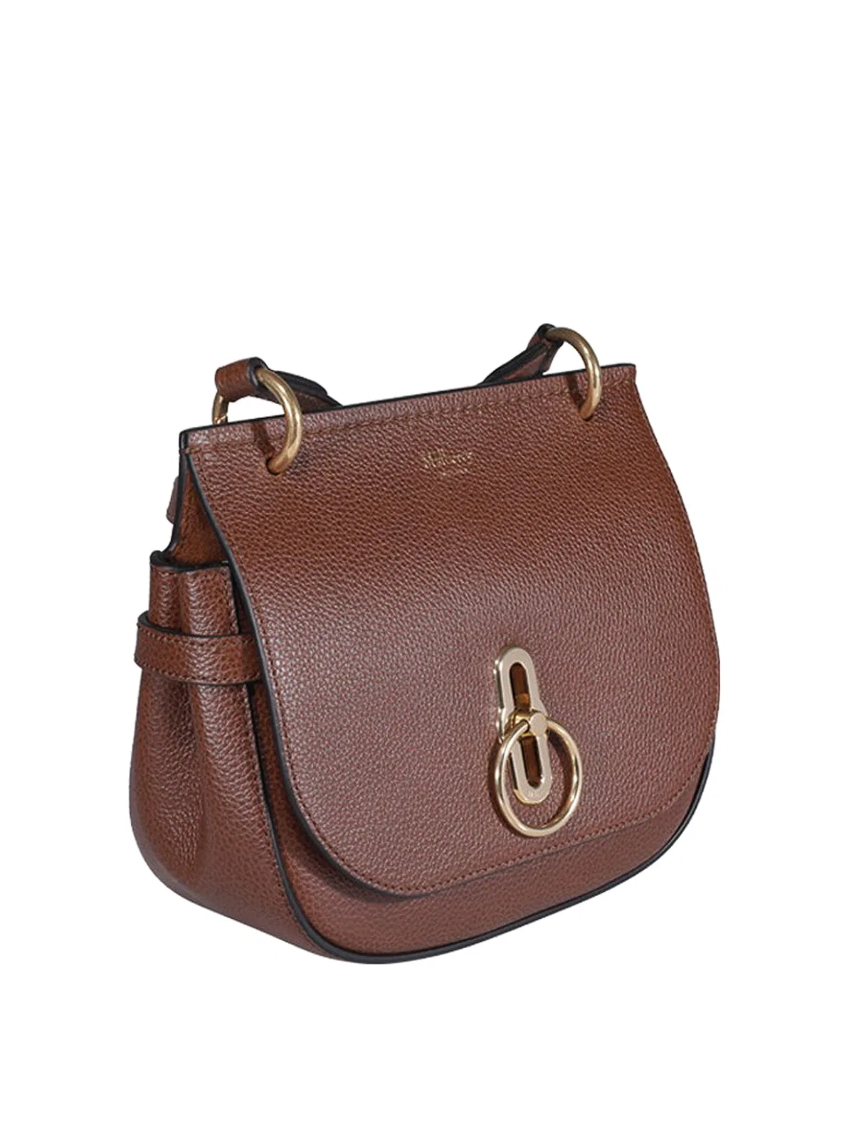 Mulberry Brown Calfskin Leather Crossbody Bag