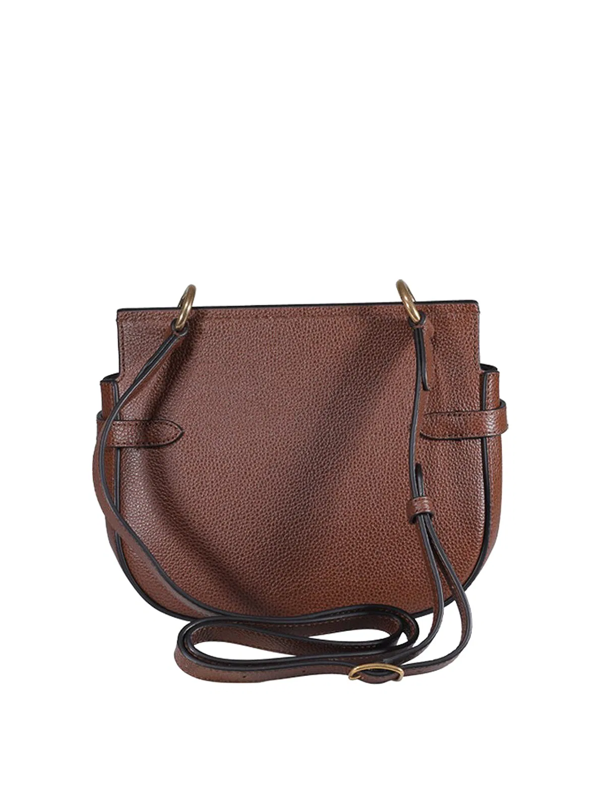 Mulberry Brown Calfskin Leather Crossbody Bag