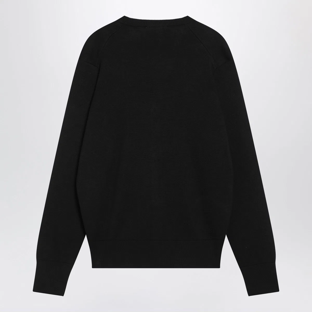 Ami paris Ami De Coeur Black Wool Cardigan