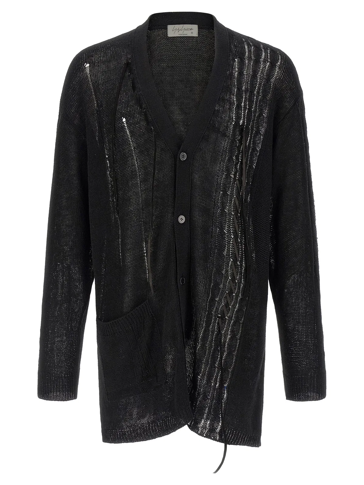 Yohji Yamamoto Lace Up Cardigan