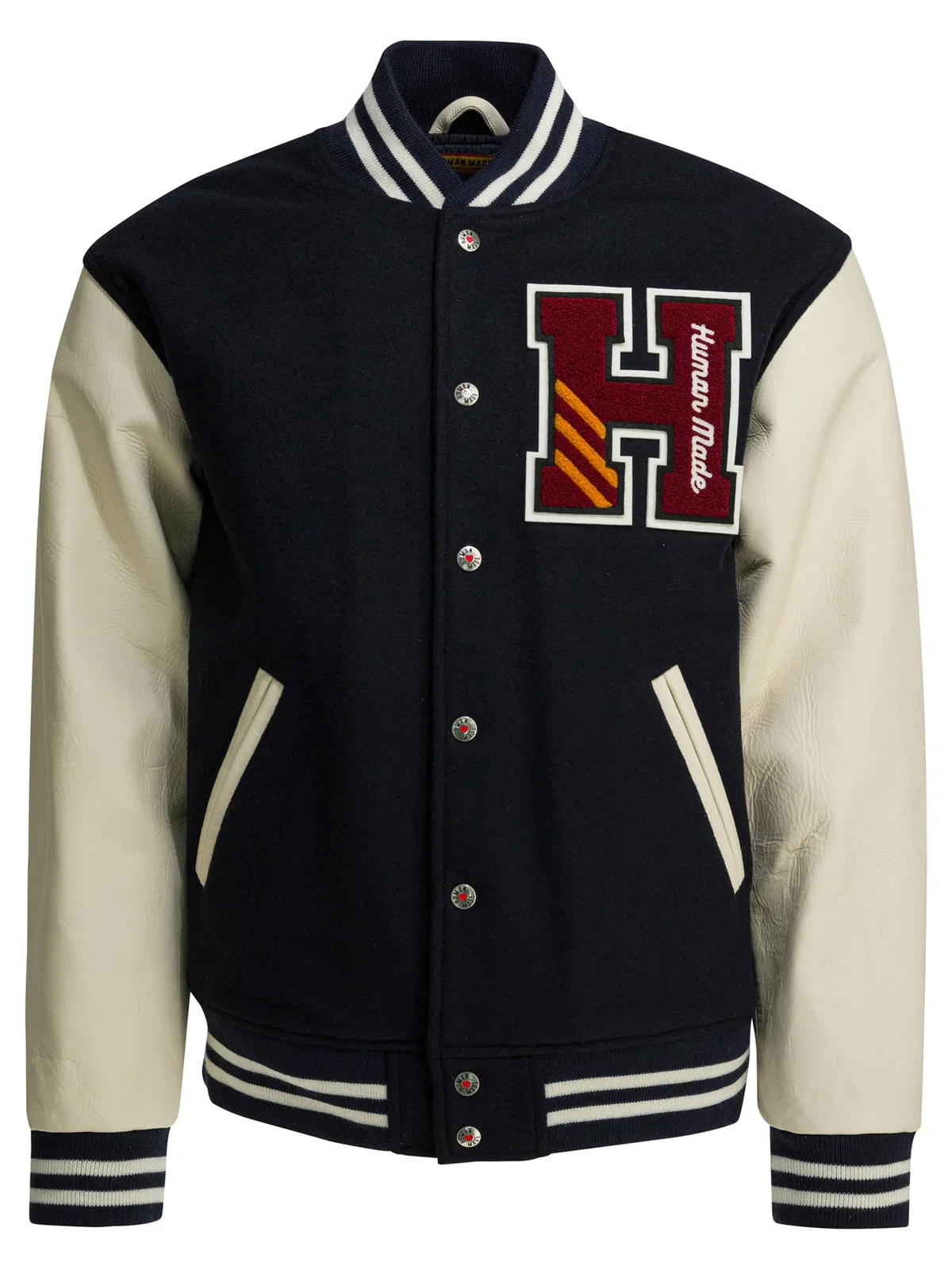 Human Made Blue Wool Nylon Jacket