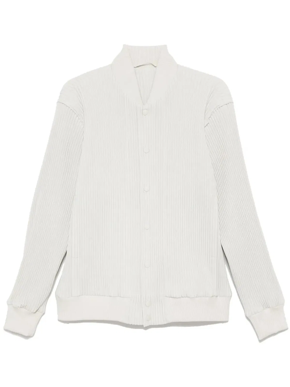 Homme Plissé Homme Plisse Ivory Polyester Bomber Jack