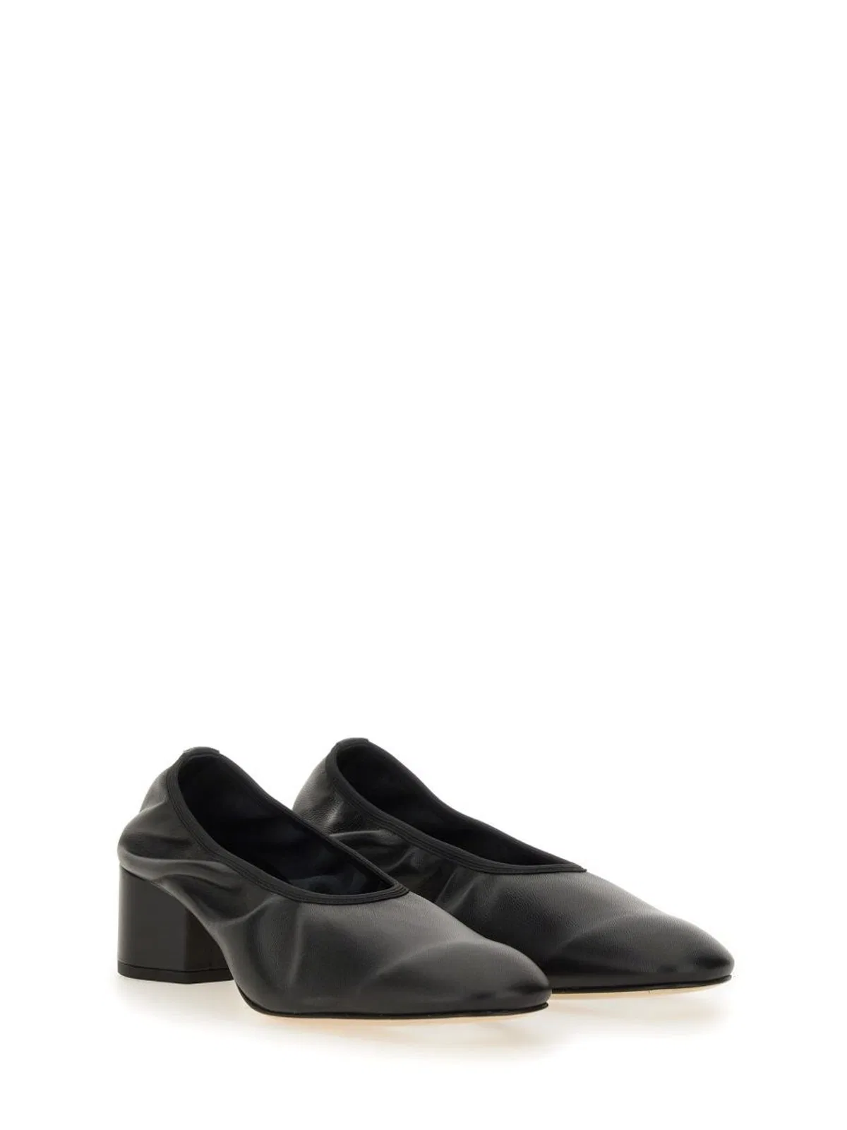 Aeyde Black Nappa Leather High Heels