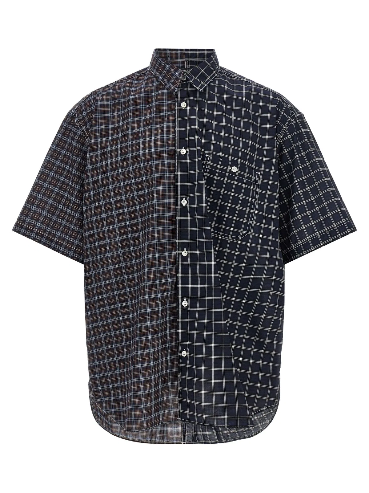 Comme des Garҫons Homme Check Patterned Shirt