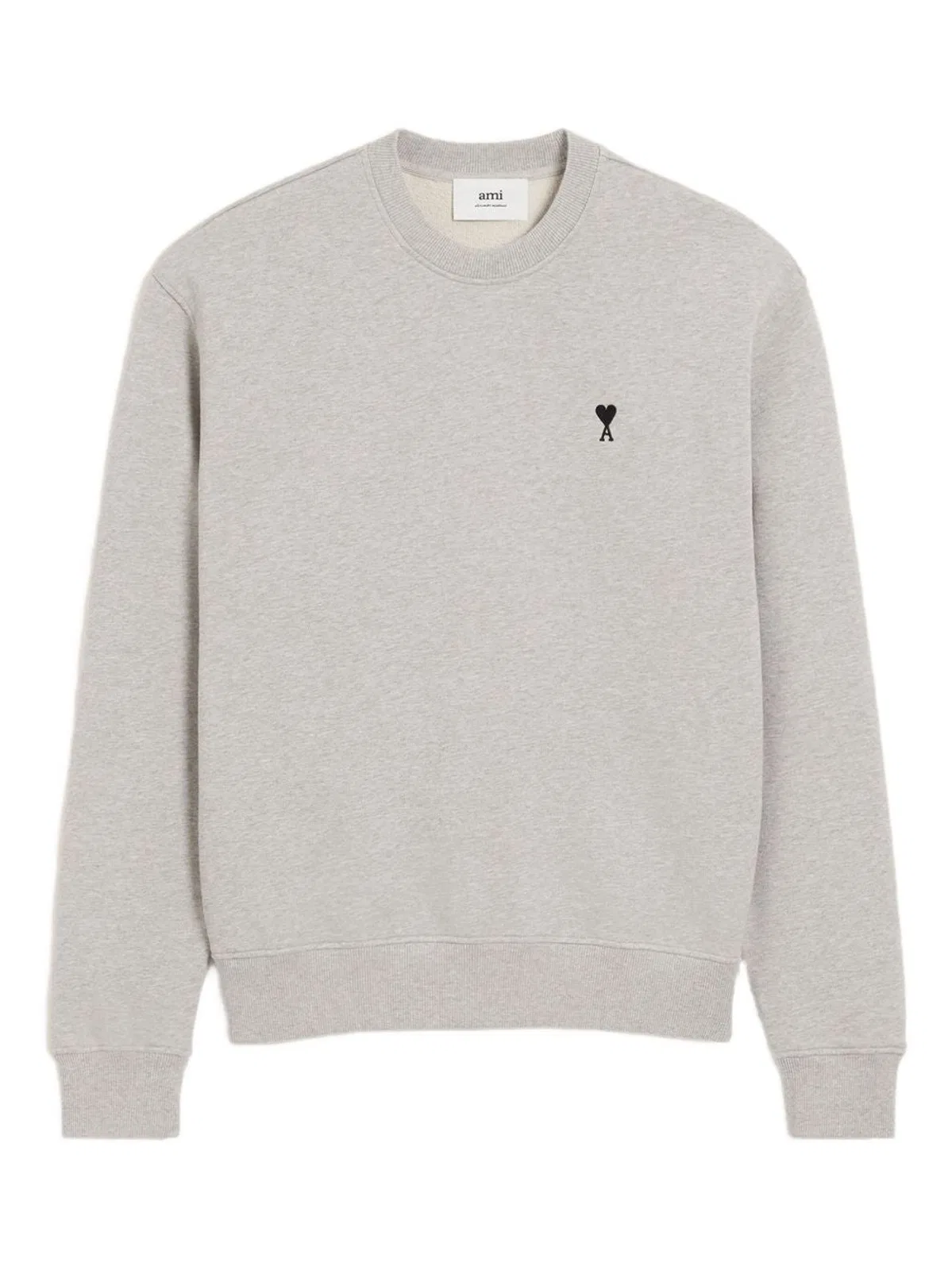 Ami paris Green Cotton Sweatshirt With Ami De Coeu