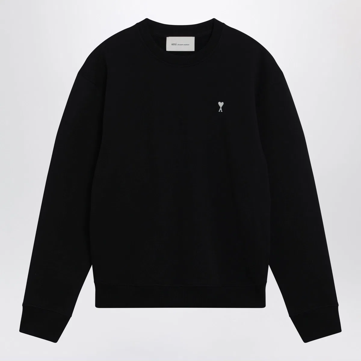Ami paris Black Ami De Coeur Crewneck Sweatshirt