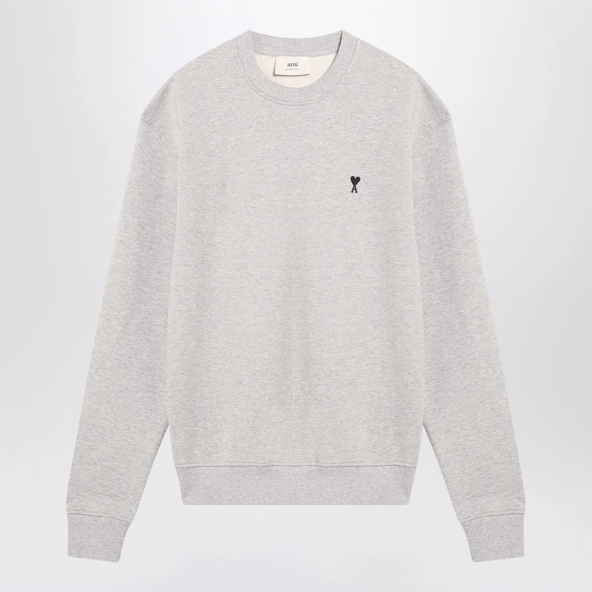 Ami paris Grey Ami De Cœur Crewneck Sweatshirt