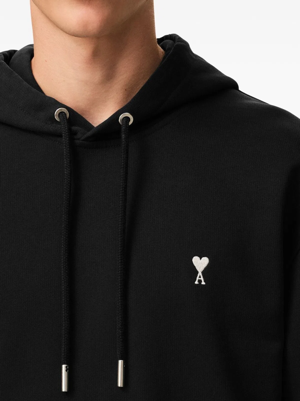 Ami paris Black Ami De Coeur Hooded Sweatshirt
