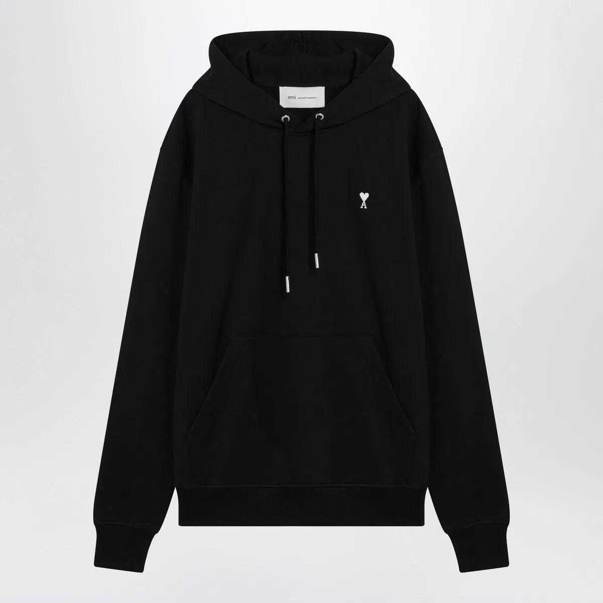 Ami paris Black Ami De Coeur Hooded Sweatshirt