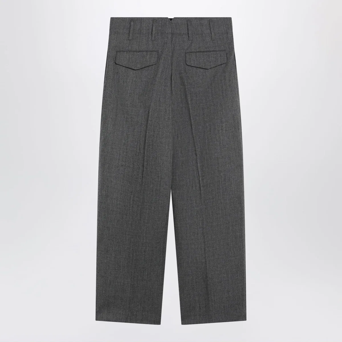 Ami paris Grey Tailored Wool Trousers