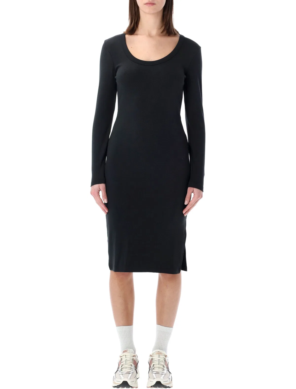 Nike Ribbed Fitted Midi Dress