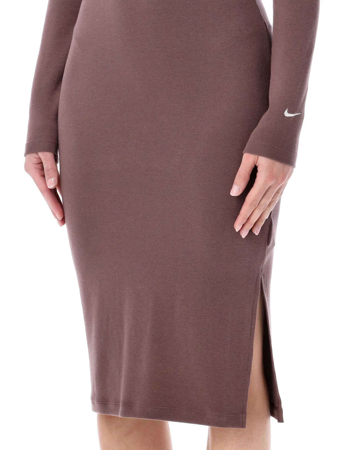 Nike Ribbed Fitted Midi Dress